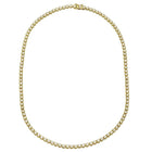 3 Carat Crown Prong Diamond Tennis Necklace.