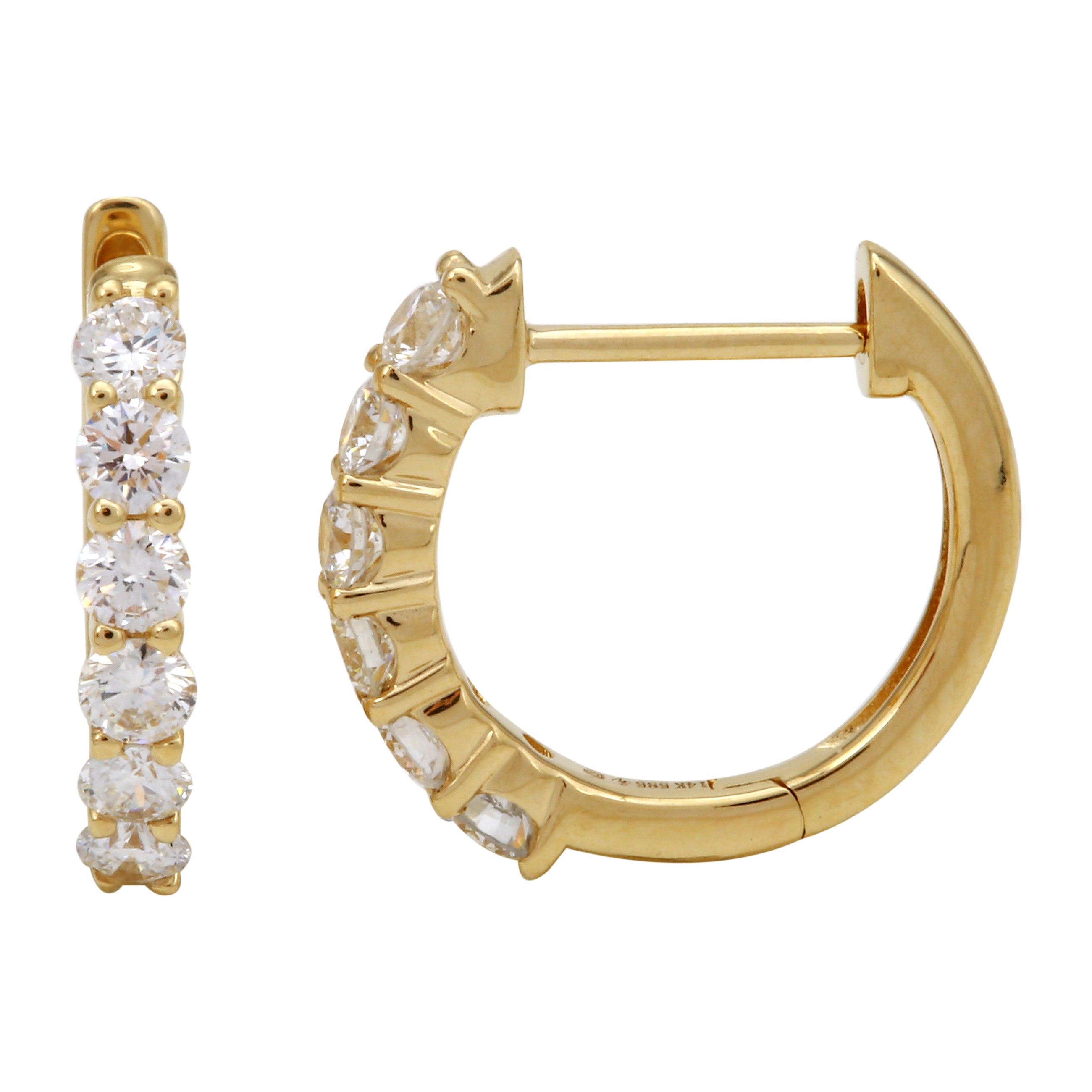 Lab Diamond Hoops.
