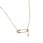 Safety Pin Lariat Necklace.