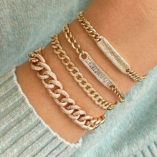 Diamond Cuban Curb Bracelet.