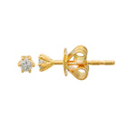 Petite Diamond Solitaire Studs.