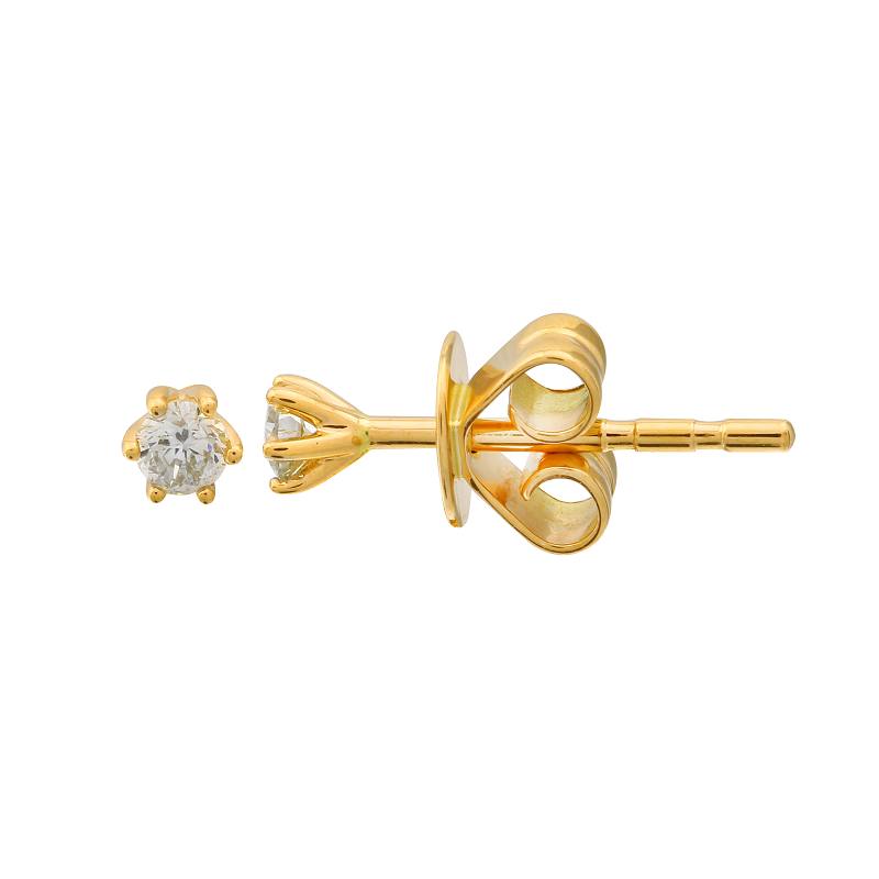 Petite Diamond Solitaire Studs.