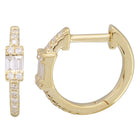 Diamond Studded Huggies.
