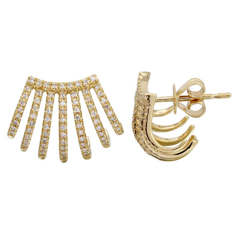 Caged Lobe Cuff Studs.