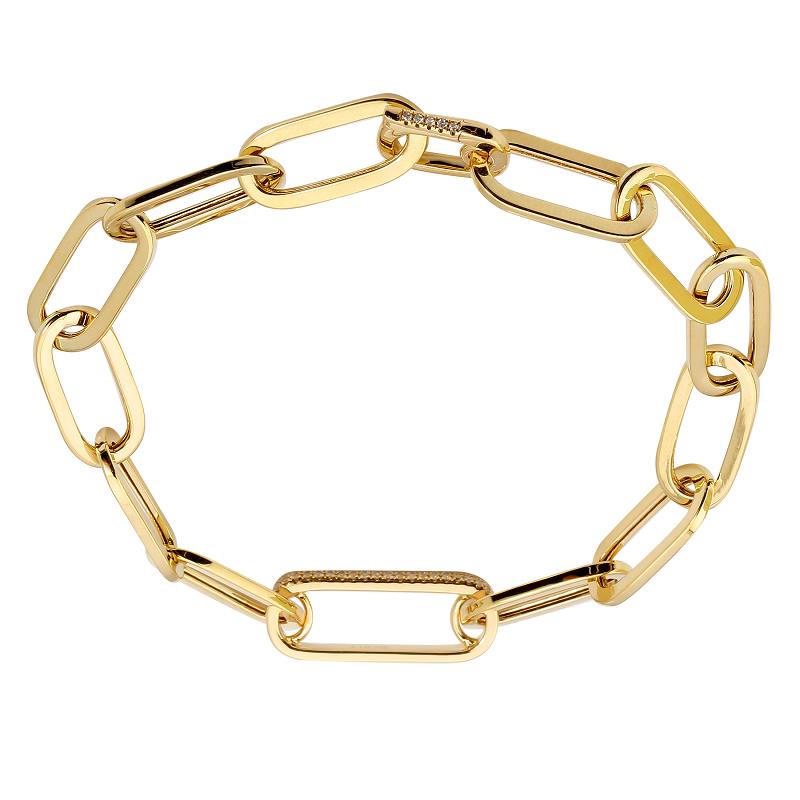 Diamond Paper Link Bracelet.