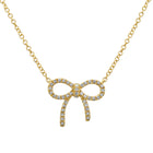 Ribbon Bow Necklace.