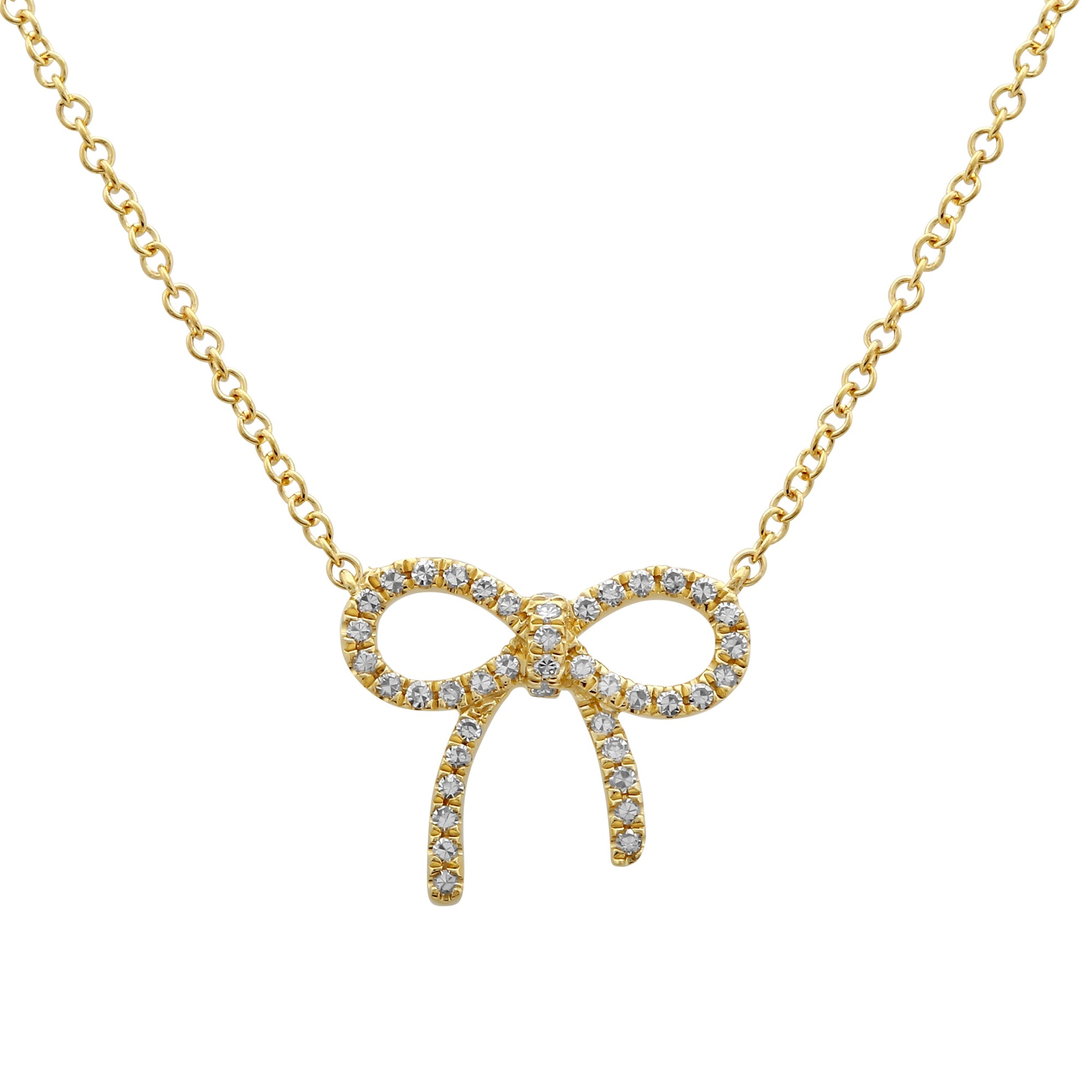 Ribbon Bow Necklace.
