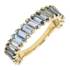 Slanted Baguette Gemstone Ring.