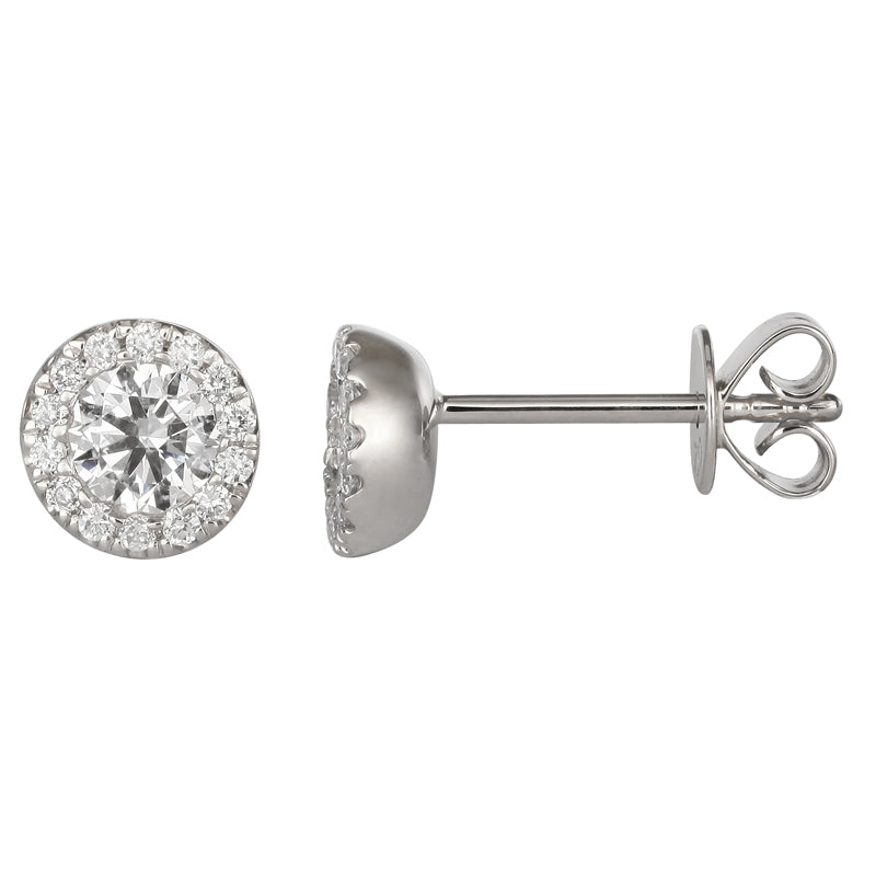 3/4 Carat Diamond Earrings.