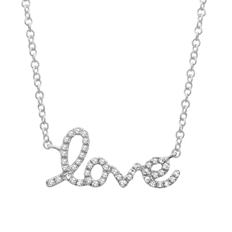 Cursive Love Pendant.