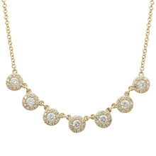 Diamond Halo Strand Necklace.