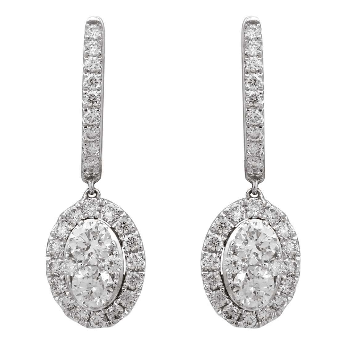 Diamond Drop Hoops.