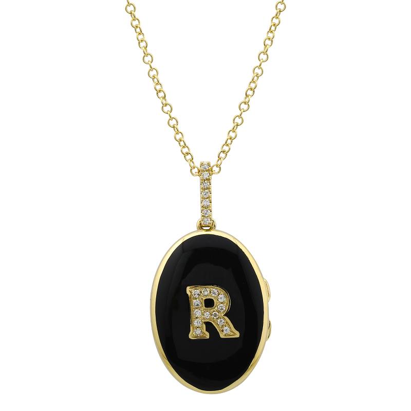 Letterman Locket Necklace.