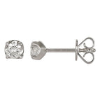 1/3 Carat Diamond Solitaire Stud Earrings.