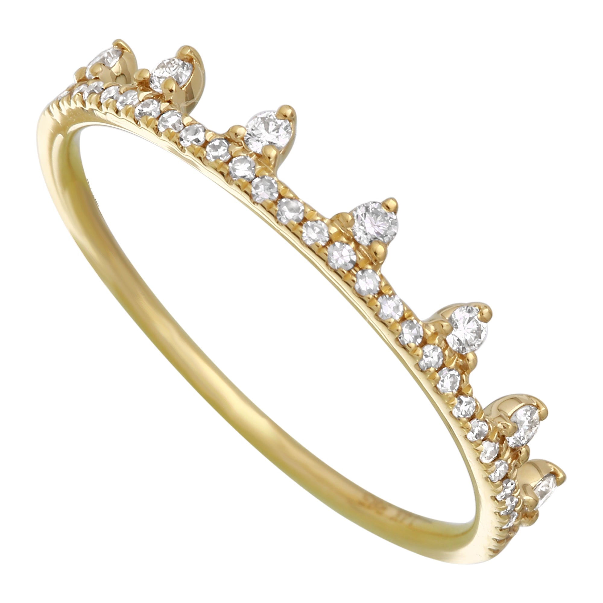Diamond Crown Ring.
