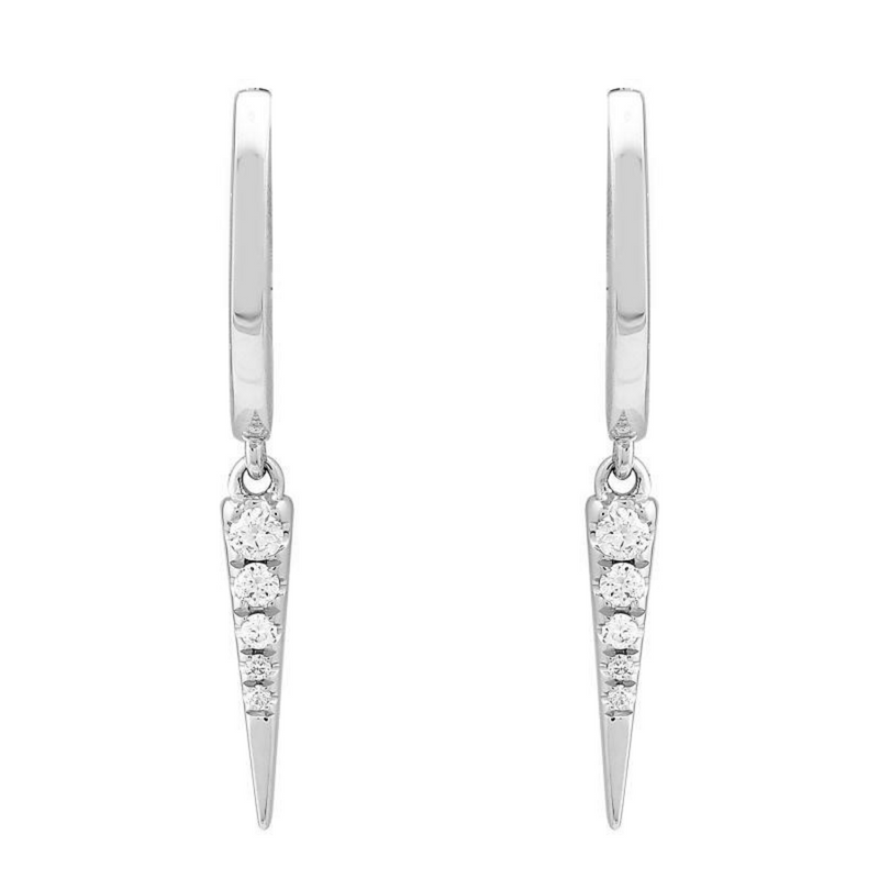 Drop Spike Hoops.