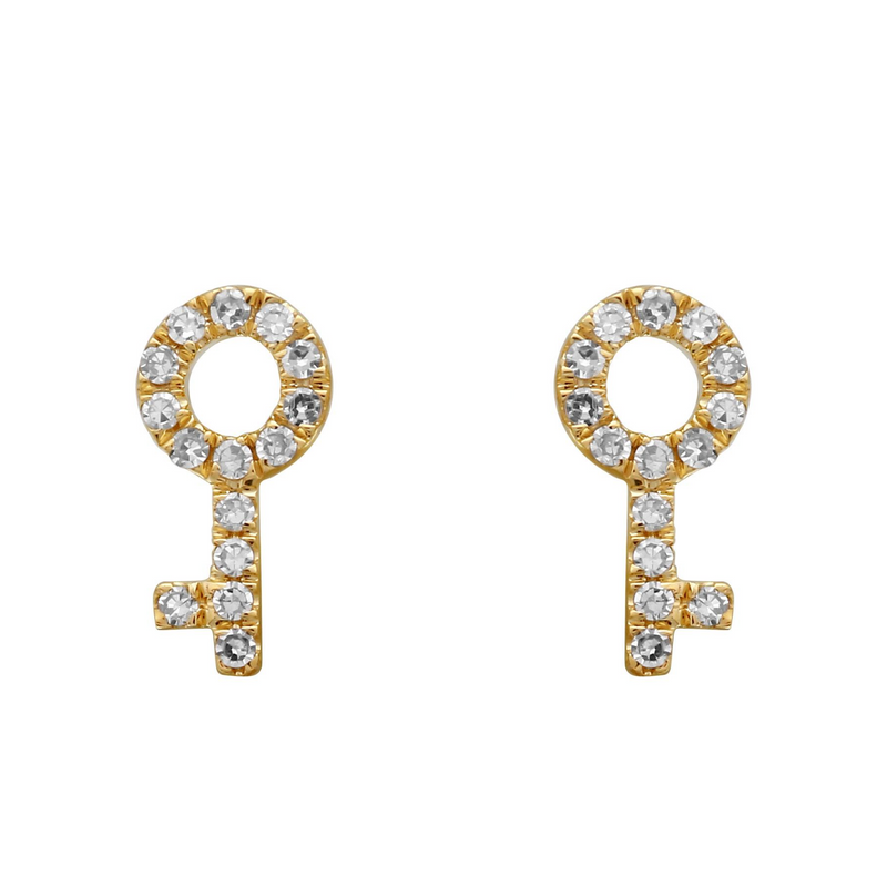 Key Stud Earrings.