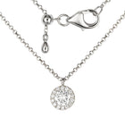 1/3 Carat Diamond Halo Necklace.