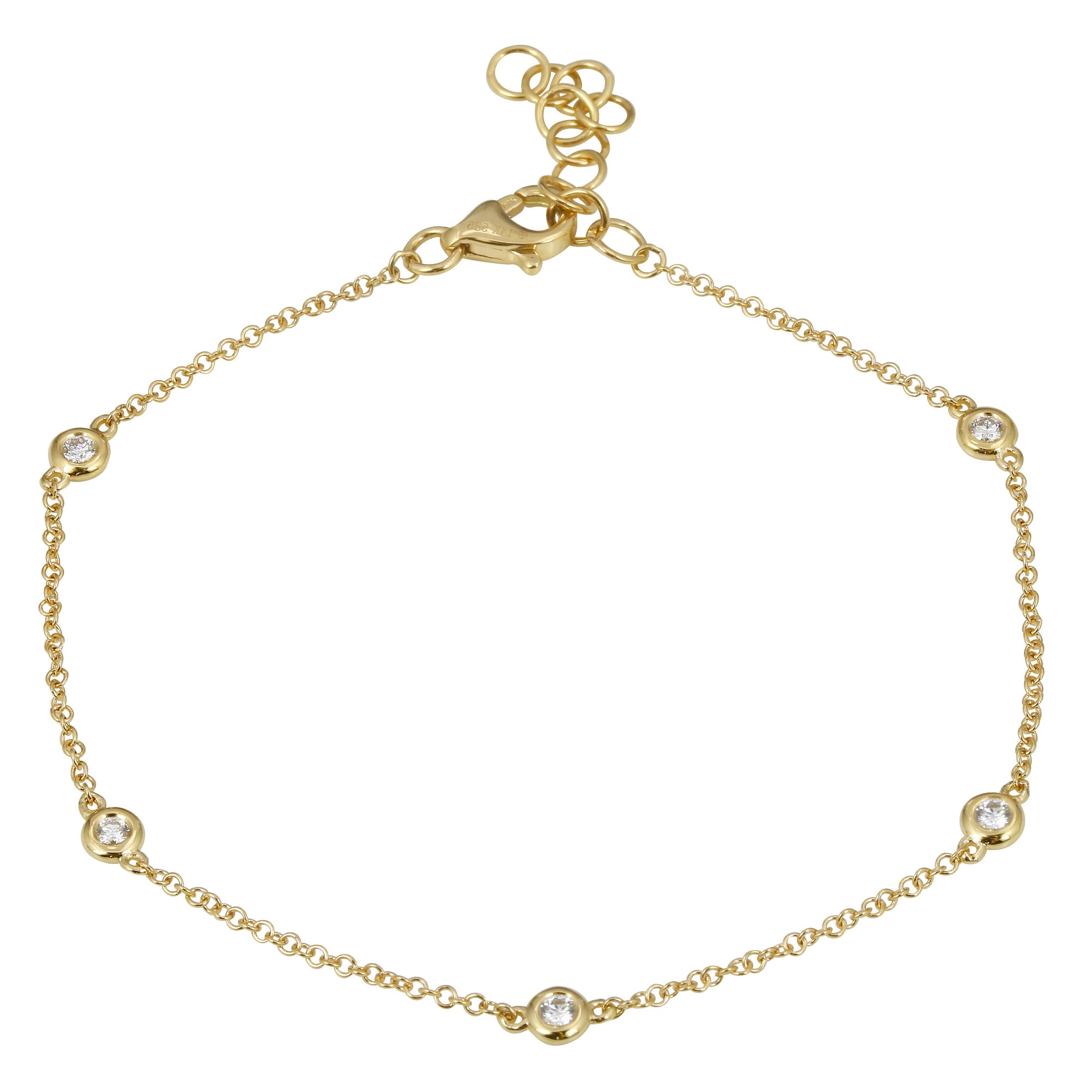 By-Yard Bezel Charm Link Bracelet.
