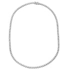 5 Carat Crown Prong Diamond Tennis Necklace.
