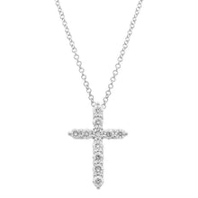 1/2 Carat Lab Grown Diamond Cross Pendant Necklace.