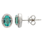 Diamond Apatite Oval Halos.