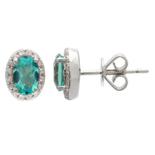 Diamond Apatite Oval Halos.