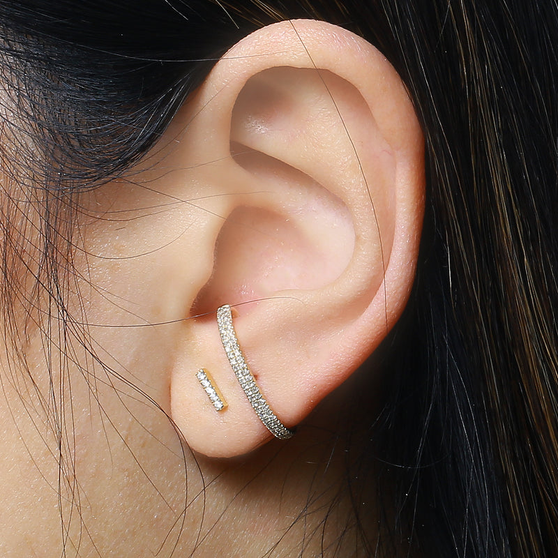 Suspender Single Stud Earring.