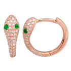 Snake Hoop Huggies.