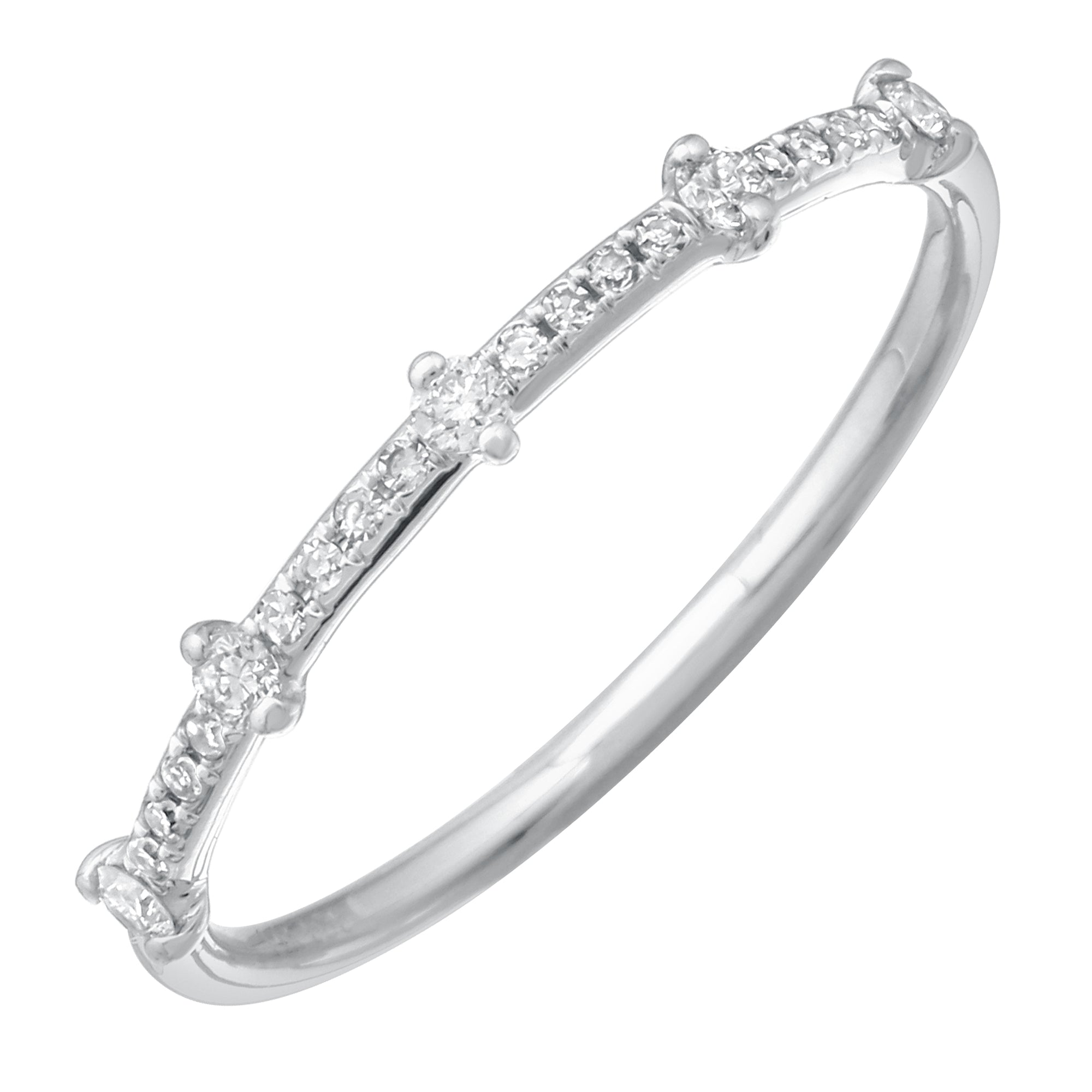 Lab Diamond Stack Ring.