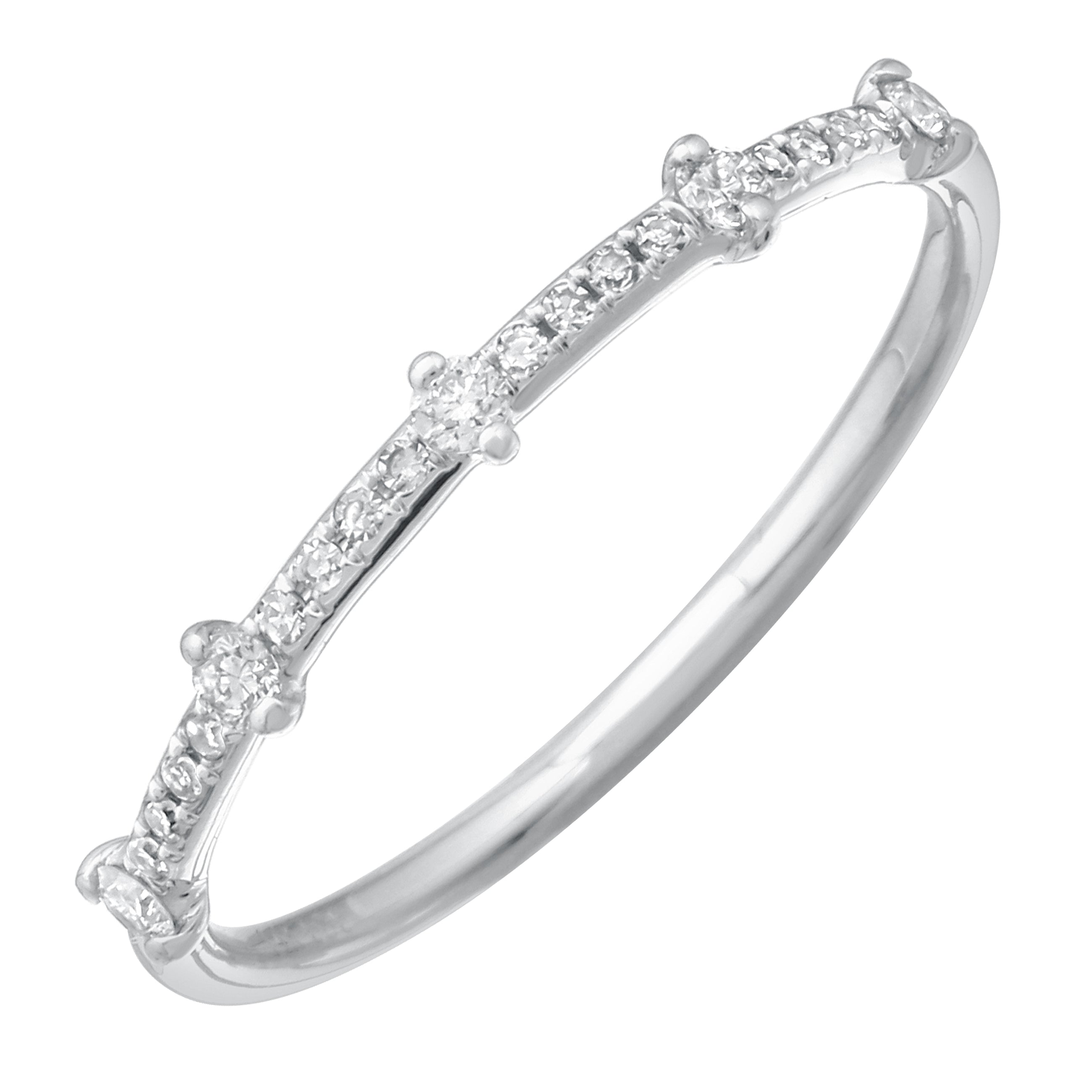 Lab Diamond Stack Ring.