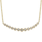 Curved Bar Pendant Necklace.