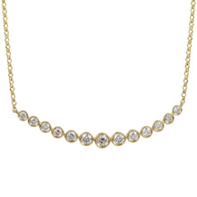 Curved Bar Pendant Necklace.
