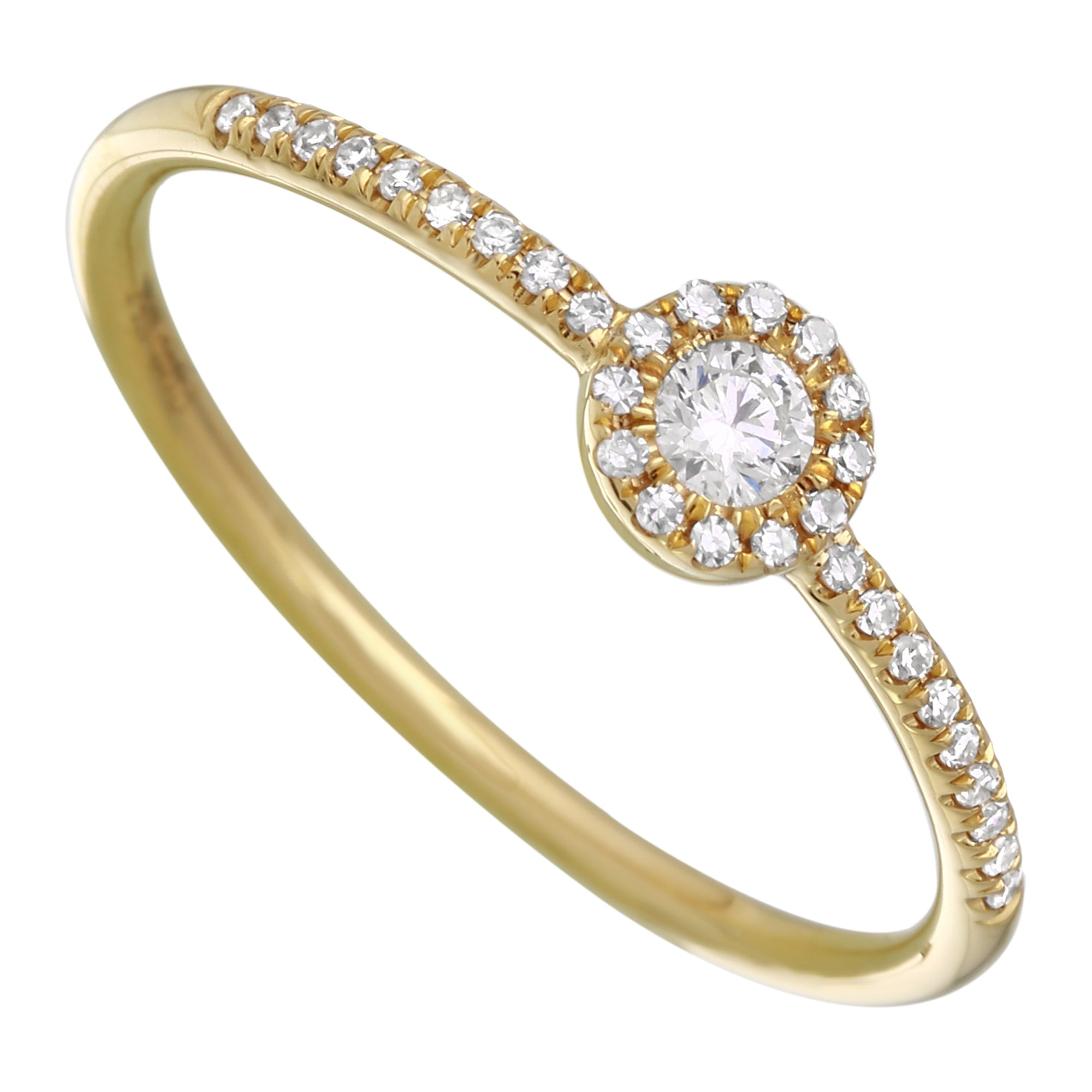 Diamond Halo Stack Ring.