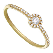 Diamond Halo Stack Ring.