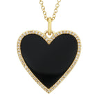 Diamond Turquoise Heart Pendant.