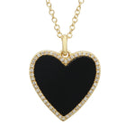 Diamond Turquoise Heart Pendant.