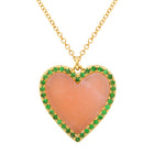 Diamond Turquoise Heart Pendant.