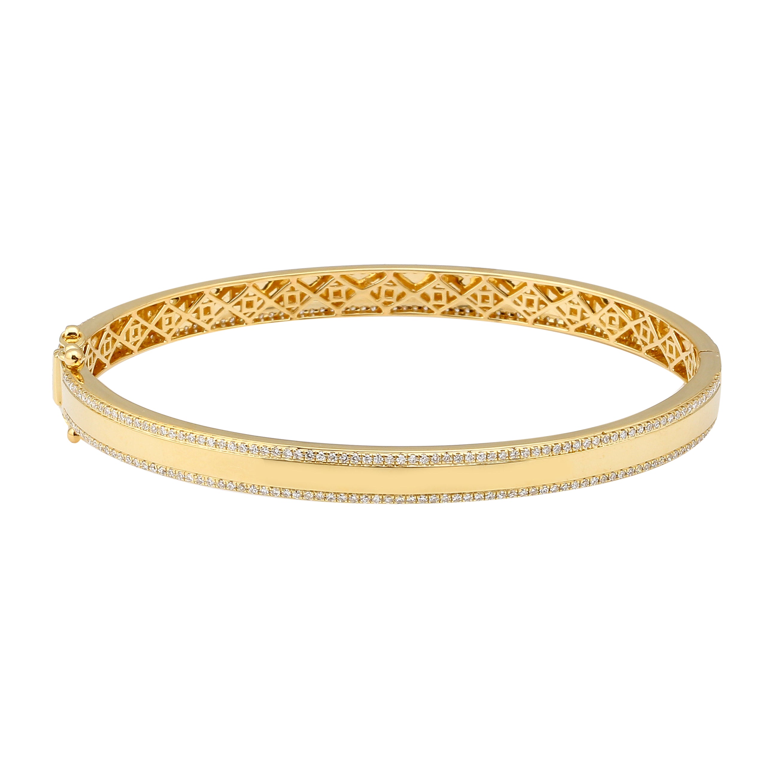 Smooth Diamond Bangle.