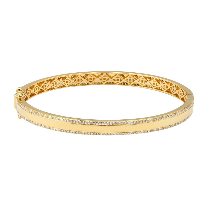 Smooth Diamond Bangle.
