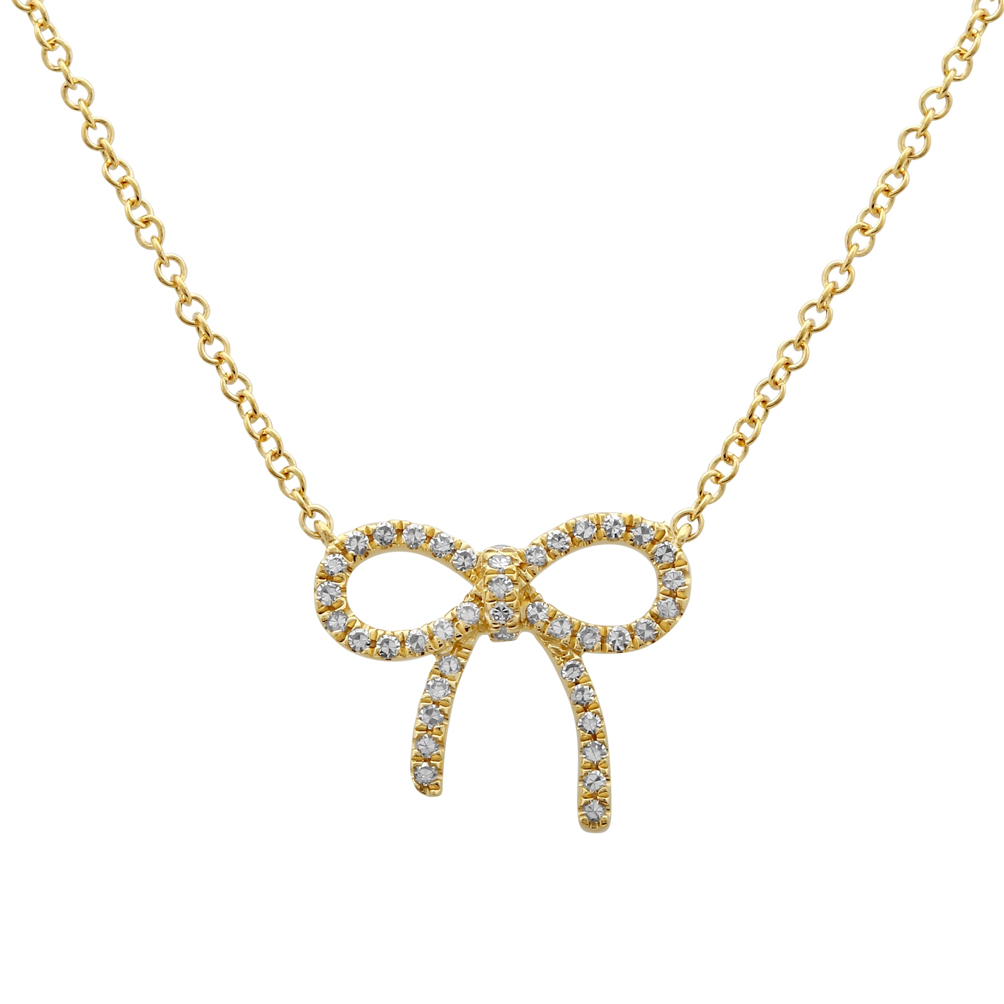 Ribbon Bow Necklace.
