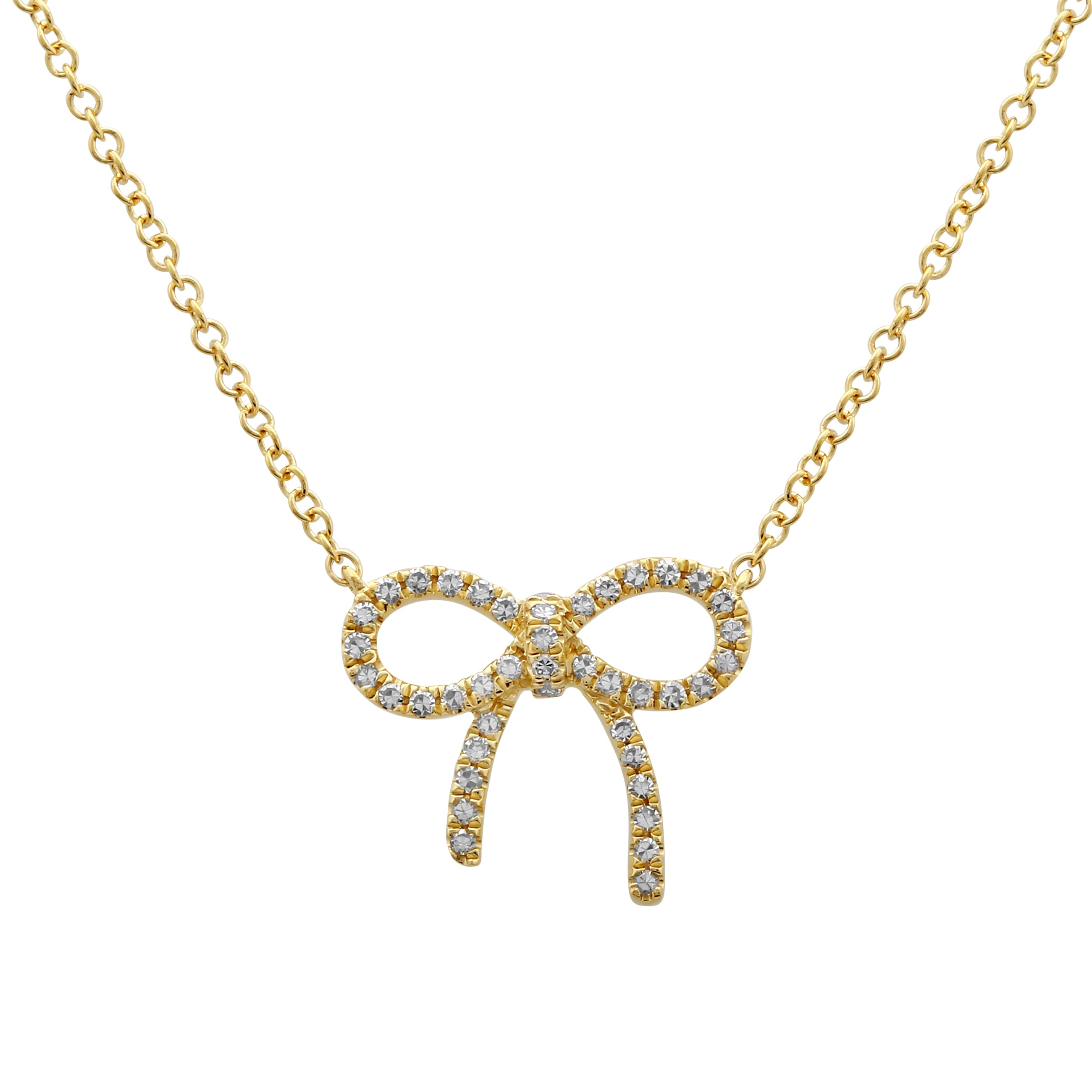 Ribbon Bow Necklace.