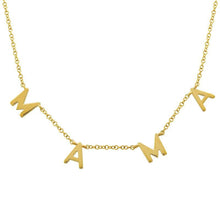 Mama Dangle Letters Necklace.