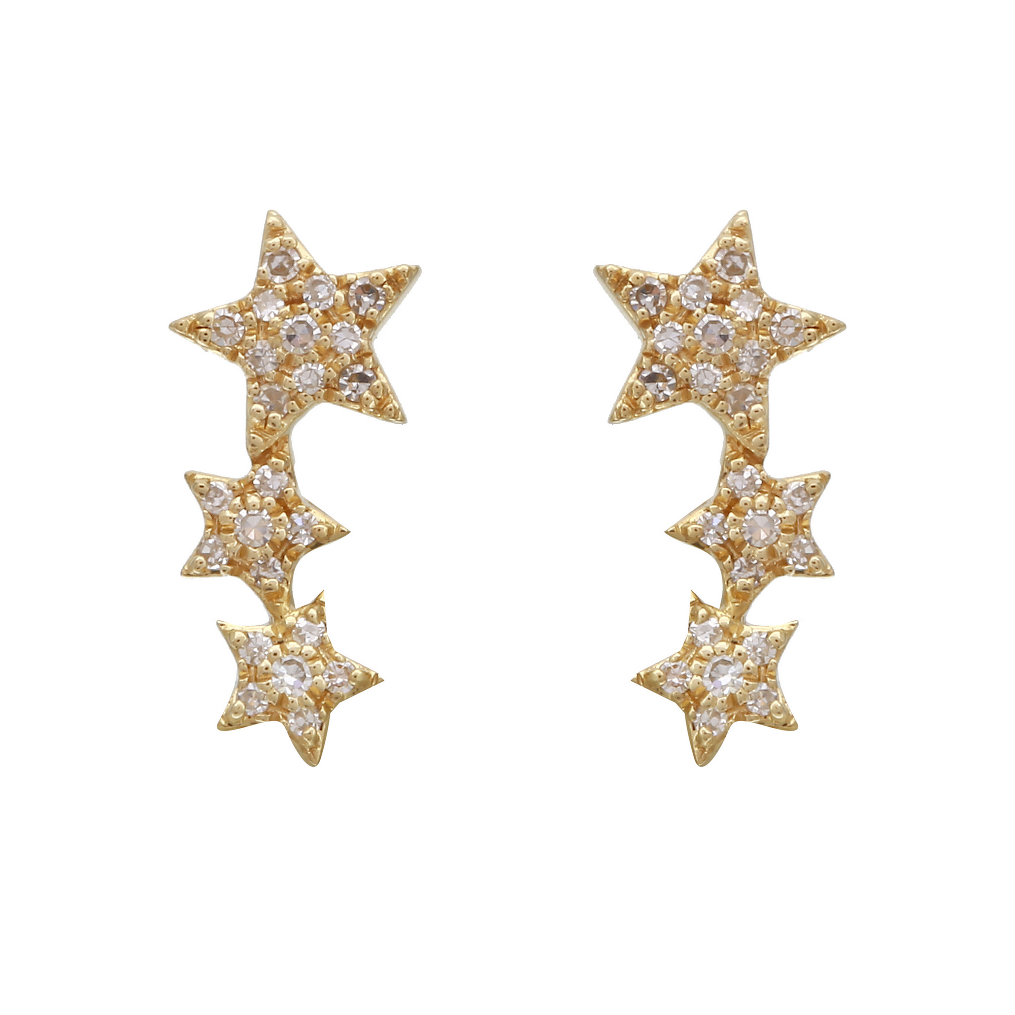 Star Crawler Earring Stack.