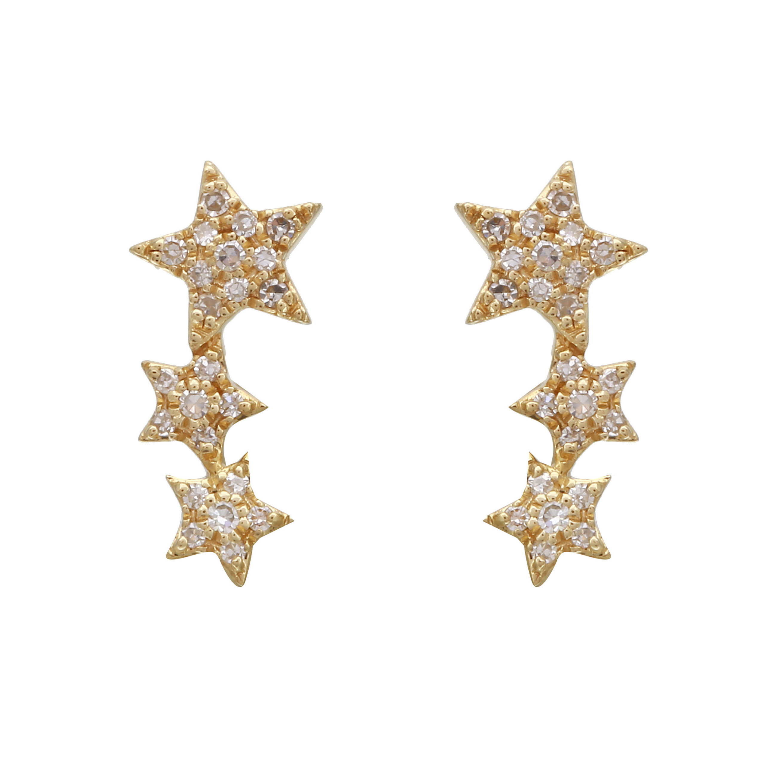 Star Crawler Earring Stack.