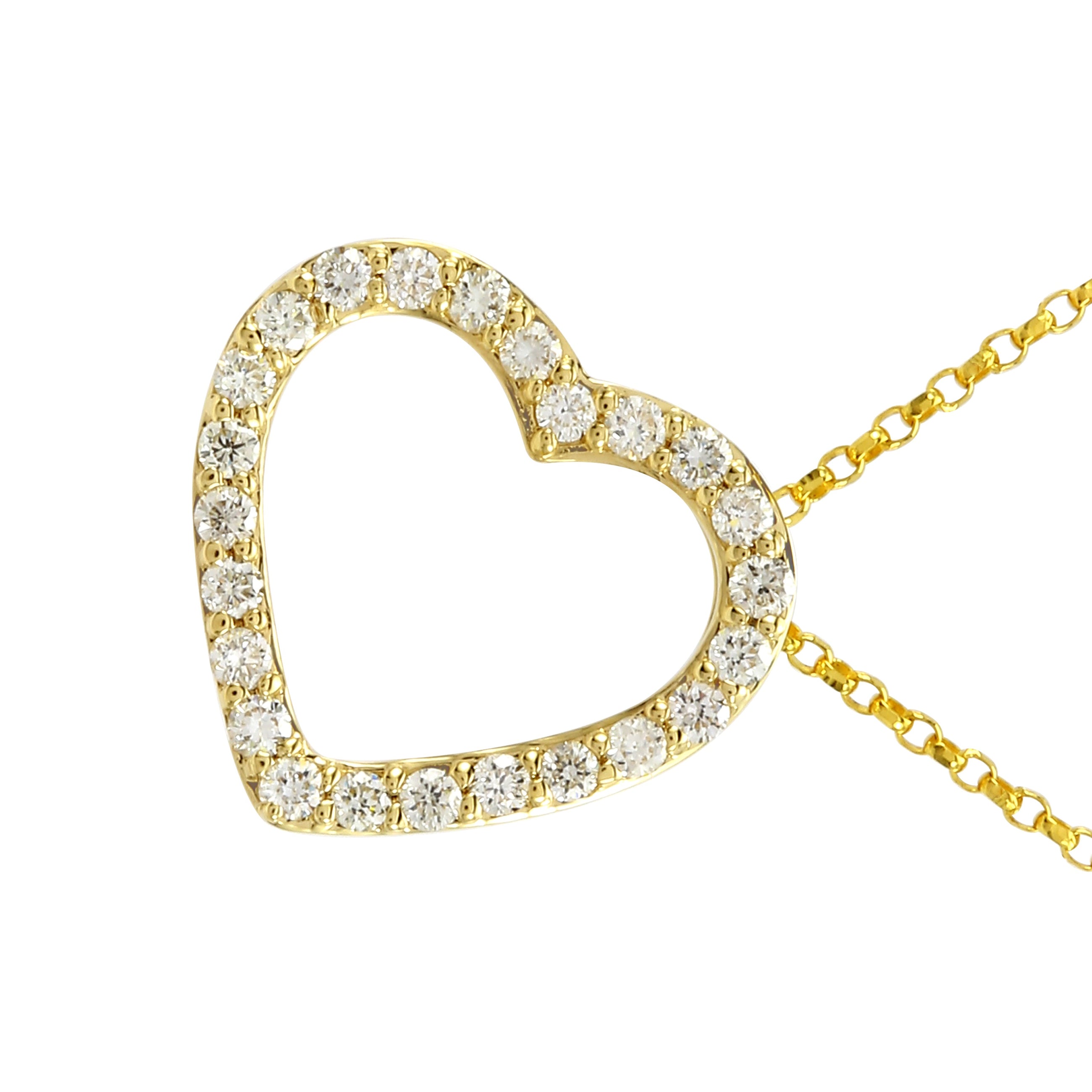 Tilted Heart Necklace.