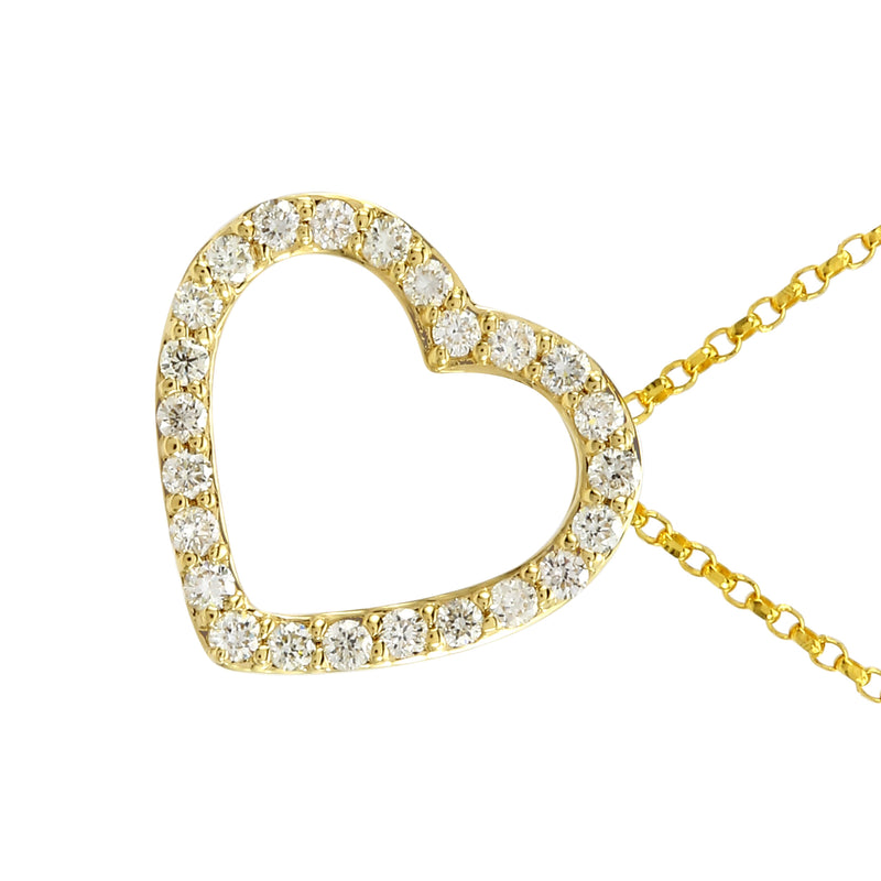 Tilted Heart Necklace.