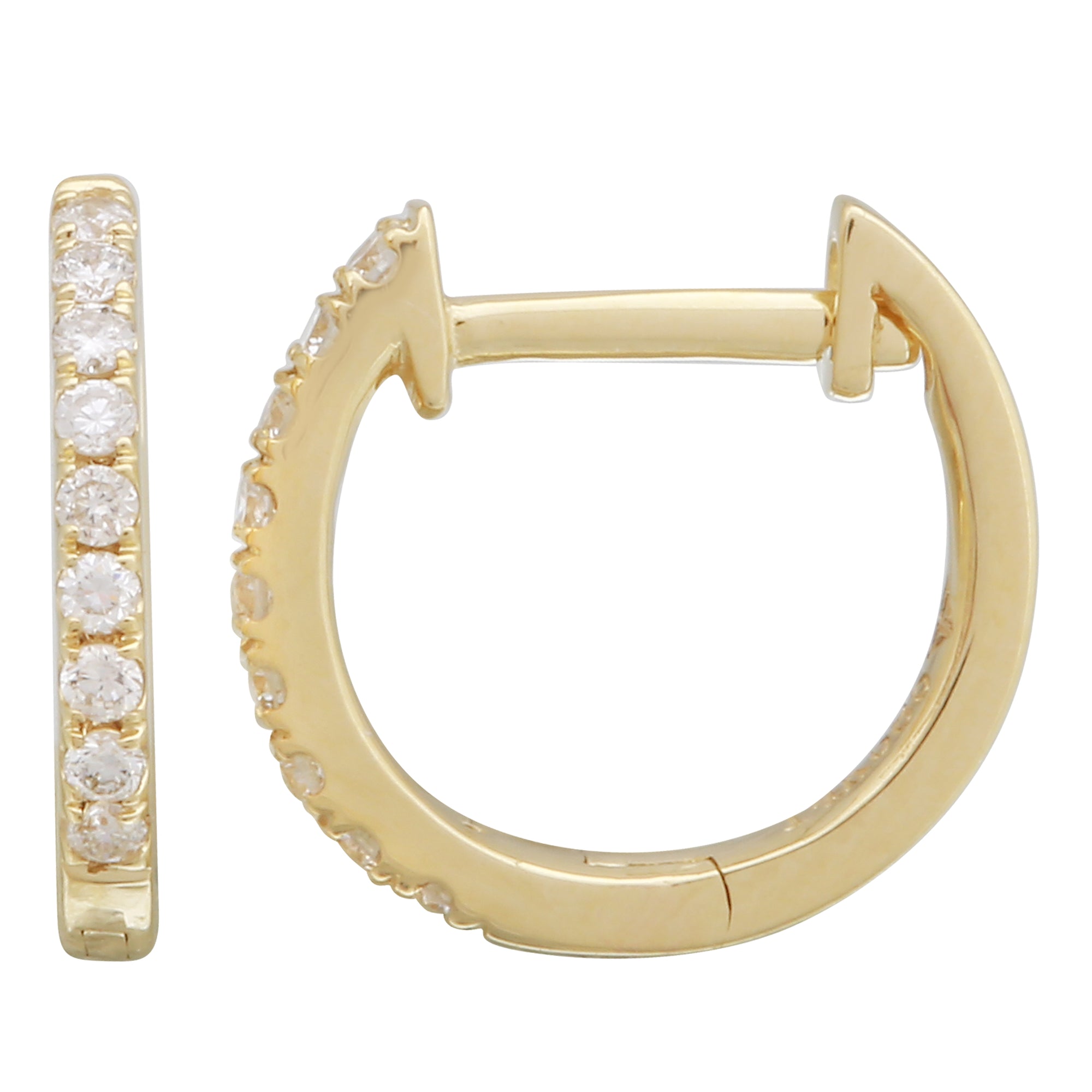 Diamond Accent Hoops.