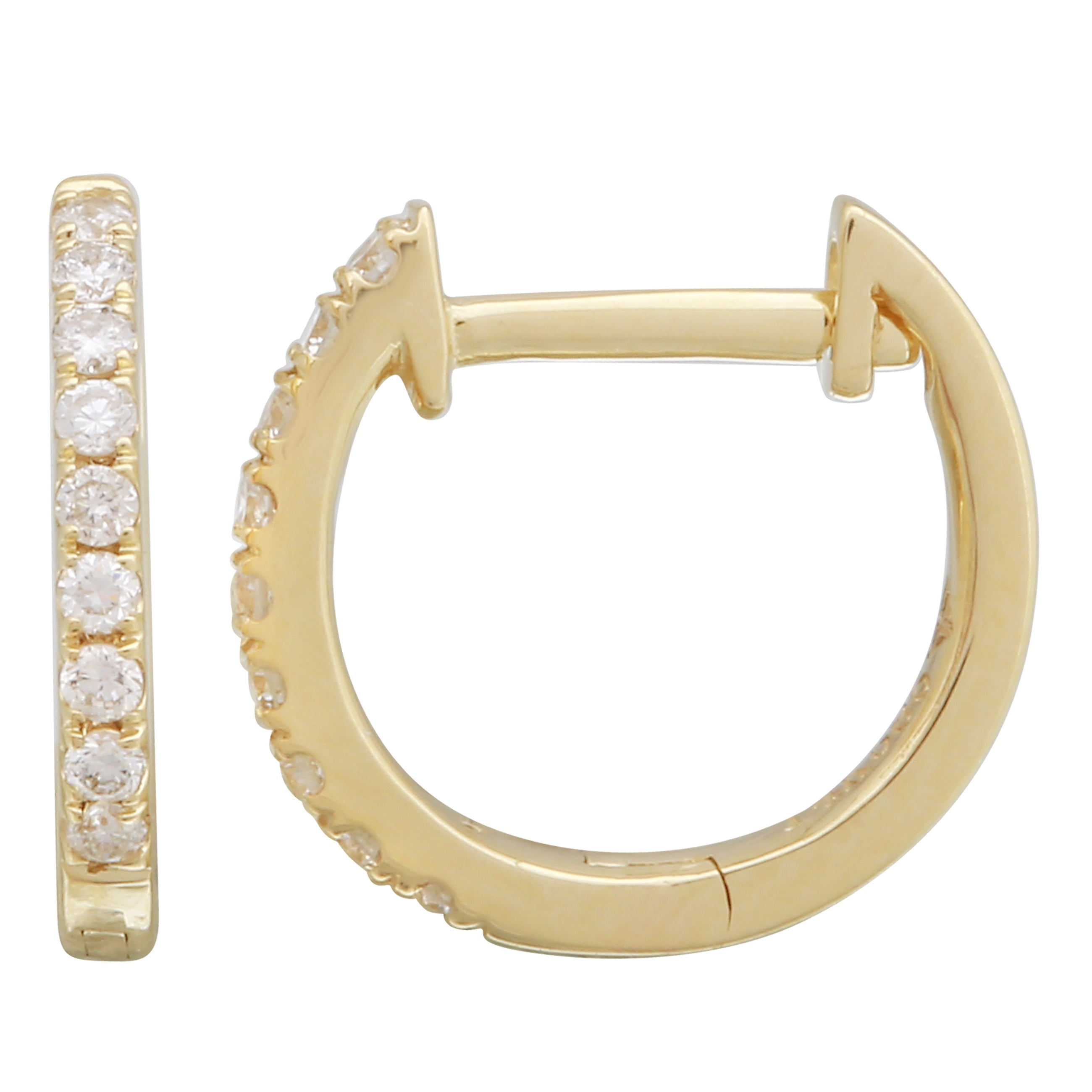 Diamond Accent Hoops.