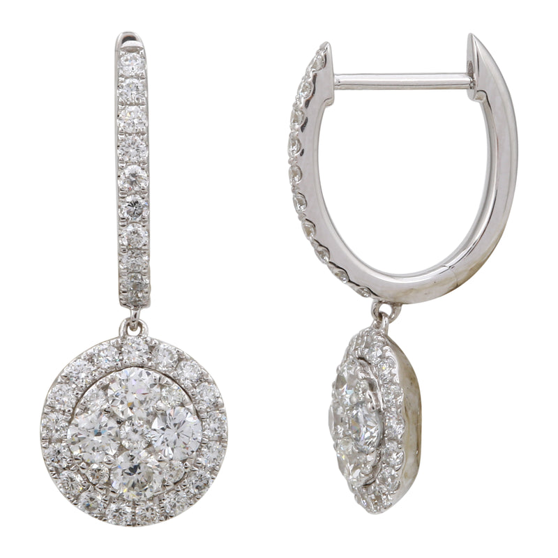 Diamond Drop Hoops.
